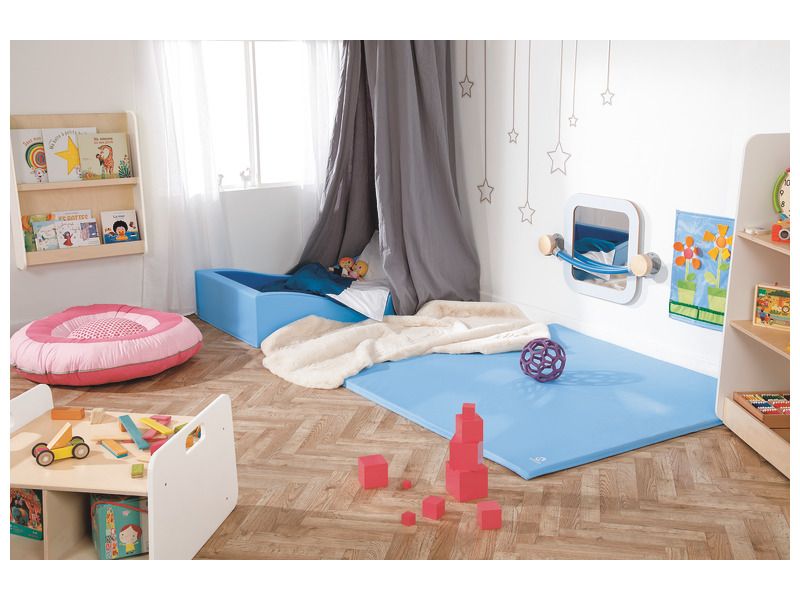 Tapis De Motricite Pour Bebe Uni Cousu 130 X 130 Cm Wesco