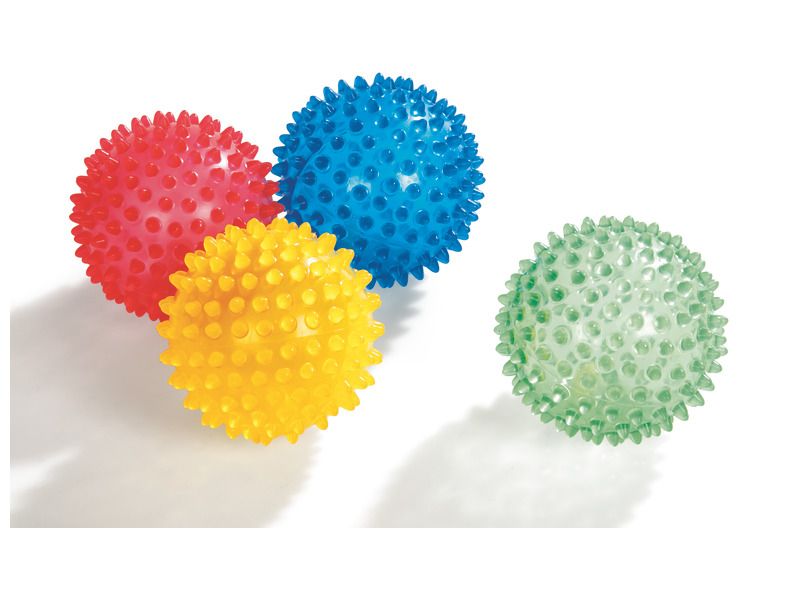 Balles Sensorielles Tactiles Set De 4 Balles Transparentes