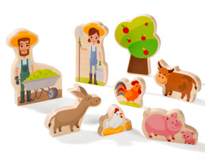 figurines en bois Wesco